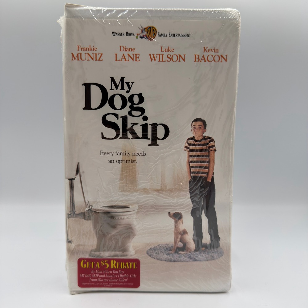 My Dog Skip VHS 2000 Frankie Muniz Warner Bros Sealed New Clamshell 18286A
